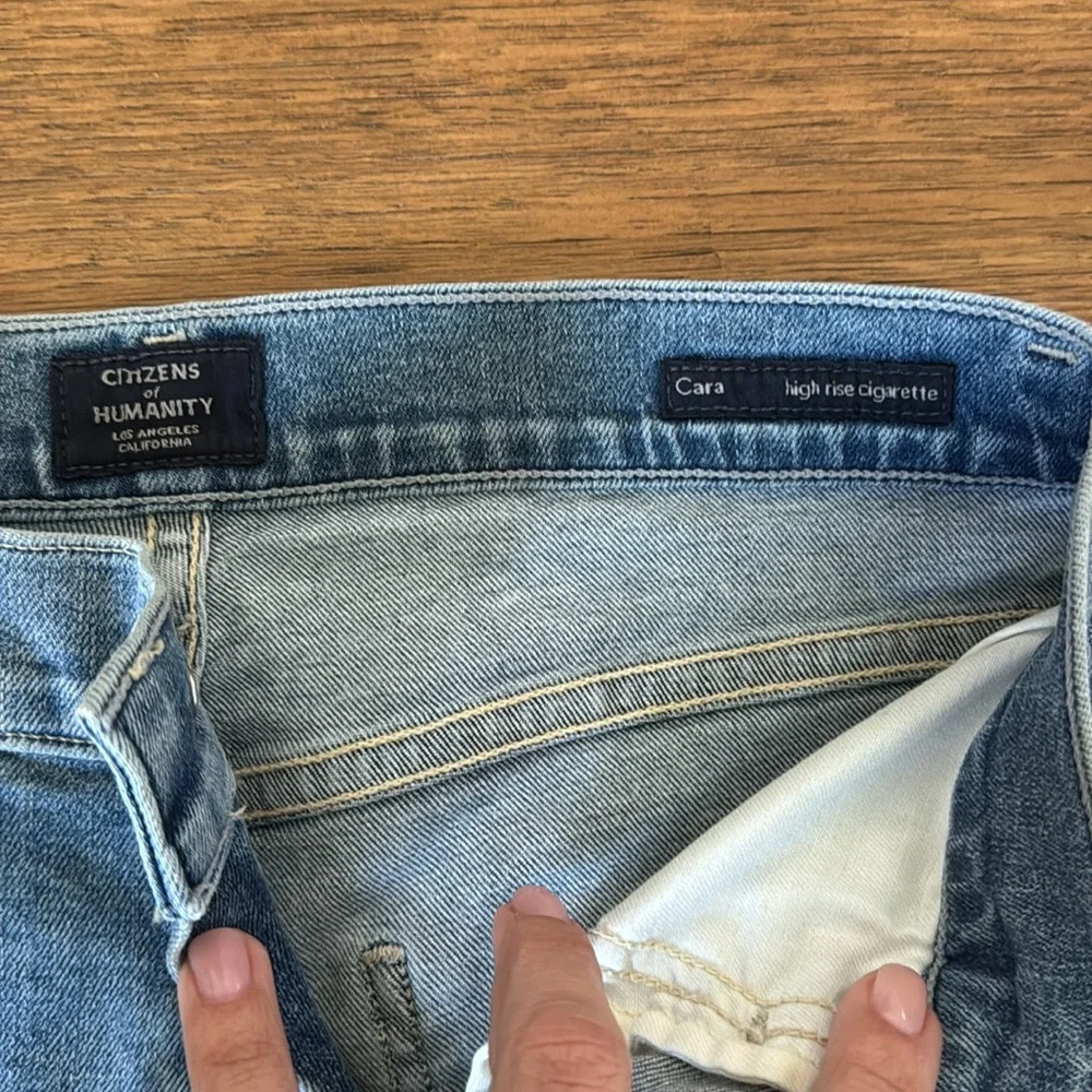 NWOT CITIZENS OF HUMANITY CARA HIGH RISE CIGARETTE JEANS 26 - Picture 4 of 5